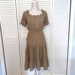 Monteau Mid Length Floral Dress size Medium